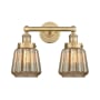 Innovations Lighting Chatham 2 Light 16" Wide Vanity Light Brushed Brass / Mercury