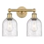 Innovations Lighting Bella 2 Light 15" Wide Vanity Light Brushed Brass / Seedy