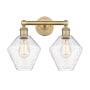 Innovations Lighting Cindyrella 2 Light 17" Wide Vanity Light Brushed Brass / Seedy