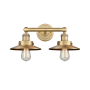 Innovations Lighting Railroad 2 Light 17" Wide Vanity Light Brushed Brass