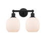 Innovations Lighting Belfast 2 Light 15" Wide Vanity Light Matte Black / Matte White
