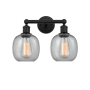 Innovations Lighting Belfast 2 Light 15" Wide Vanity Light Matte Black / Seedy