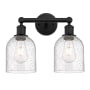 Innovations Lighting Bella 2 Light 15" Wide Vanity Light Matte Black / Seedy