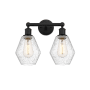 Innovations Lighting Cindyrella 2 Light 15" Wide Vanity Light Matte Black / Seedy