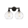 Innovations Lighting Athens 2 Light 17" Wide Vanity Light Oil Rubbed Bronze / Clear Water Glass