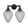 Innovations Lighting Geneseo 2 Light 15" Wide Vanity Light Oil Rubbed Bronze / Clear Crackle