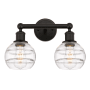 Innovations Lighting Rochester 2 Light 15" Wide Vanity Light Oil Rubbed Bronze / Clear