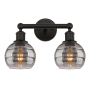 Innovations Lighting Rochester 2 Light 15" Wide Vanity Light Oil Rubbed Bronze / Light Smoke