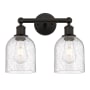 Innovations Lighting Bella 2 Light 15" Wide Vanity Light Oil Rubbed Bronze / Seedy