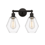 Innovations Lighting Cindyrella 2 Light 15" Wide Vanity Light Oil Rubbed Bronze / Clear