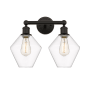Innovations Lighting Cindyrella 2 Light 17" Wide Vanity Light Oil Rubbed Bronze / Clear