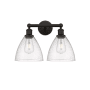 Innovations Lighting Bristol Glass 2 Light 17" Wide Vanity Light Oil Rubbed Bronze / Seedy