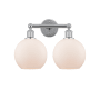 Innovations Lighting Athens 2 Light 17" Wide Vanity Light Polished Chrome / Matte White
