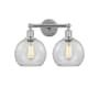 Innovations Lighting Athens 2 Light 17" Wide Vanity Light Polished Chrome / Clear