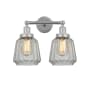 Innovations Lighting Chatham 2 Light 16" Wide Vanity Light Polished Chrome / Matte White