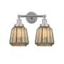 Innovations Lighting Chatham 2 Light 16" Wide Vanity Light Polished Chrome / Clear