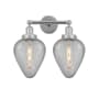 Innovations Lighting Geneseo 2 Light 15" Wide Vanity Light Polished Chrome / Clear Crackle