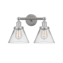 Innovations Lighting Cone 2 Light 16" Wide Vanity Light Polished Chrome / Clear