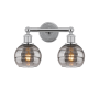 Innovations Lighting Rochester 2 Light 15" Wide Vanity Light Polished Chrome / Light Smoke