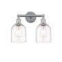 Innovations Lighting Bella 2 Light 15" Wide Vanity Light Polished Chrome / Clear