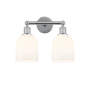 Innovations Lighting Bella 2 Light 15" Wide Vanity Light Polished Chrome / Glossy White