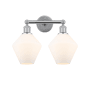 Innovations Lighting Cindyrella 2 Light 17" Wide Vanity Light Polished Chrome / Cased Matte White