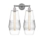 Innovations Lighting Windham 2 Light 16" Wide Vanity Light Polished Chrome / Clear