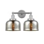 Innovations Lighting Bell 2 Light 16" Wide Vanity Light Polished Chrome / Mercury
