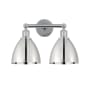 Innovations Lighting Plymouth Dome 2 Light 17" Wide Vanity Light Polished Chrome