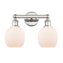 Innovations Lighting Belfast 2 Light 15" Wide Vanity Light Polished Nickel / Matte White