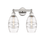 Innovations Lighting Vaz 2 Light 15" Wide Vanity Light Polished Nickel / Clear