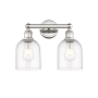 Innovations Lighting Bella 2 Light 15" Wide Vanity Light Polished Nickel / Clear