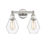 Innovations Lighting Cindyrella 2 Light 15" Wide Vanity Light Polished Nickel / Clear