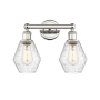 Innovations Lighting Cindyrella 2 Light 15" Wide Vanity Light Polished Nickel / Seedy