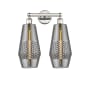 Innovations Lighting Windham 2 Light 16" Wide Vanity Light Polished Nickel / Smoked