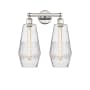 Innovations Lighting Windham 2 Light 16" Wide Vanity Light Polished Nickel / Seedy