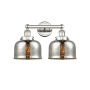 Innovations Lighting Bell 2 Light 16" Wide Vanity Light Polished Nickel / Silver Plated Mercury