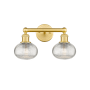 Innovations Lighting Ithaca 2 Light 15" Wide Vanity Light Satin Gold