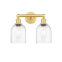 Innovations Lighting Bella 2 Light 15" Wide Vanity Light Satin Gold / Clear