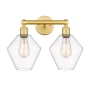 Innovations Lighting Cindyrella 2 Light 17" Wide Vanity Light Satin Gold / Clear