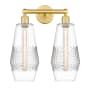 Innovations Lighting Windham 2 Light 16" Wide Vanity Light Satin Gold / Clear