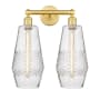 Innovations Lighting Windham 2 Light 16" Wide Vanity Light Satin Gold / Seedy