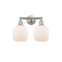 Innovations Lighting Belfast 2 Light 15" Wide Vanity Light Brushed Satin Nickel / Matte White
