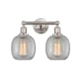 Innovations Lighting Belfast 2 Light 15" Wide Vanity Light Brushed Satin Nickel / Clear Crackle