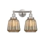 Innovations Lighting Chatham 2 Light 16" Wide Vanity Light Brushed Satin Nickel / Clear