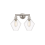 Innovations Lighting Cindyrella 2 Light 17" Wide Vanity Light Satin Nickel / Clear