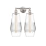 Innovations Lighting Windham 2 Light 16" Wide Vanity Light Brushed Satin Nickel / Clear