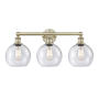 Innovations Lighting Athens 3 Light 26" Wide Vanity Light Antique Brass / Seedy