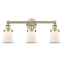 Innovations Lighting Canton 3 Light 24" Wide Vanity Light Antique Brass / Matte White