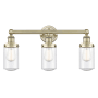 Innovations Lighting Dover 3 Light 25" Wide Vanity Light Antique Brass / Seedy